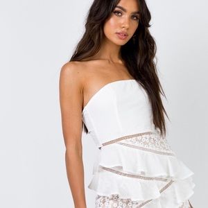 “Alina” strapless mini dress from Princess Polly